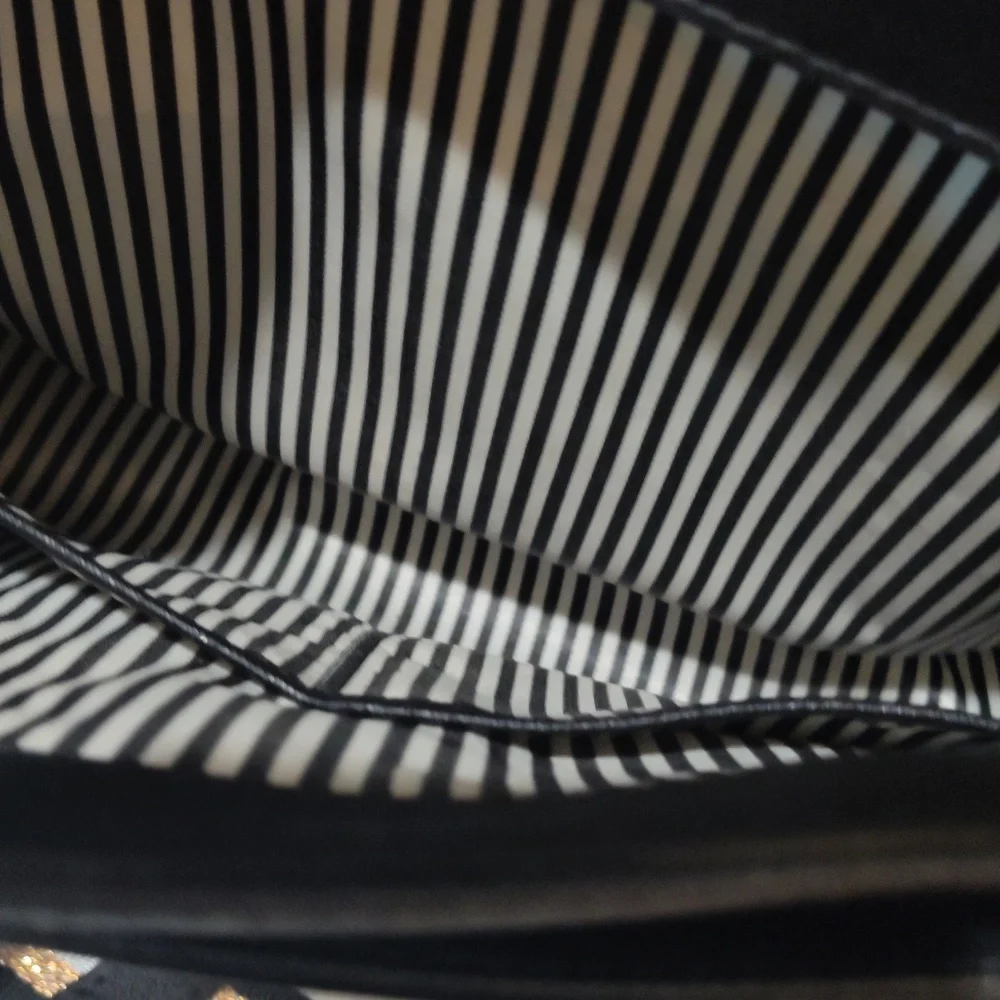 Kate Spade Black Tote with Gold Accents - Picture 6 of 16